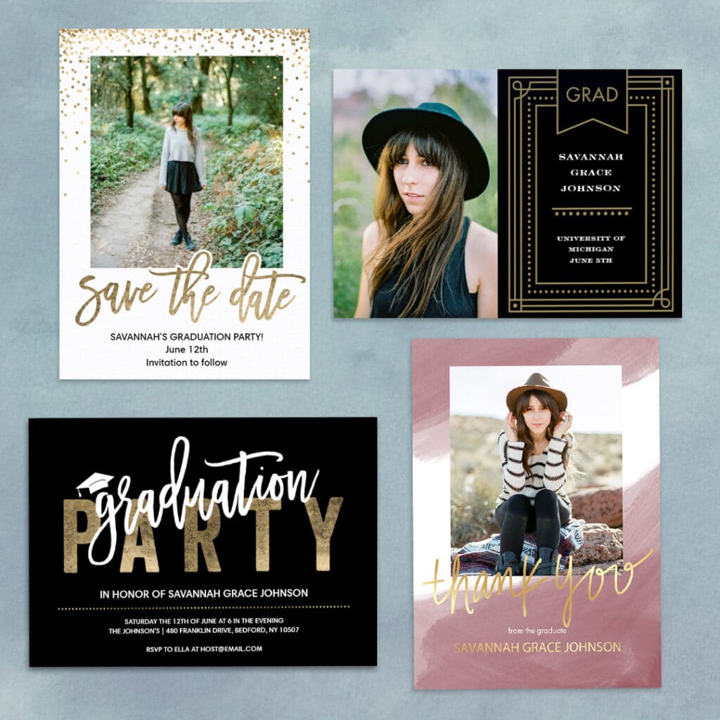 Choose Graduate card designs to suit your Graduate photographs