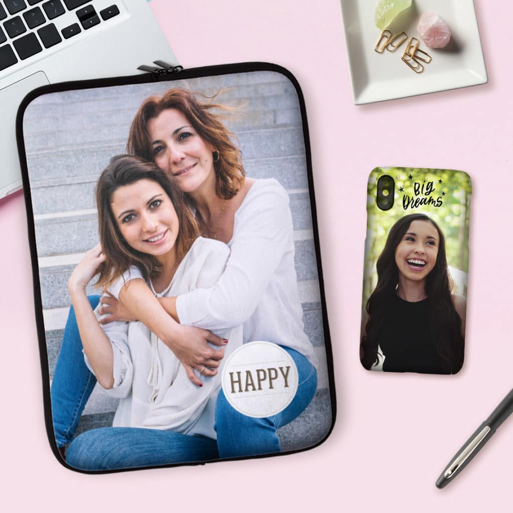 Customize phone and laptops with cases personalized with photos