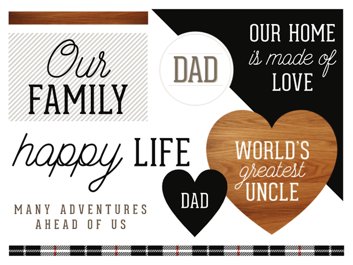 Customise your gift and card for Dad with embellishment stickers