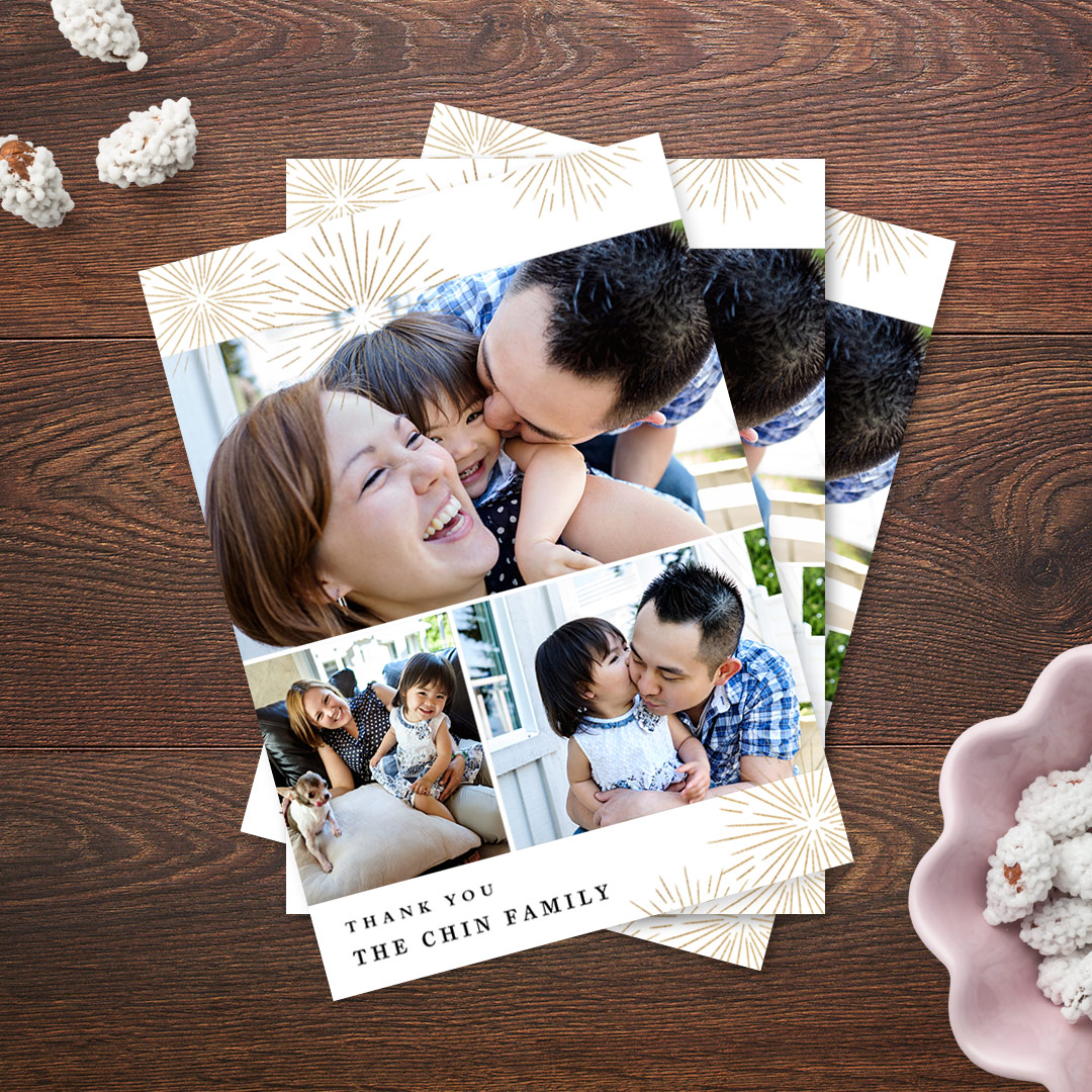 New Christmas thank you card designs for the whole family Snapfish US