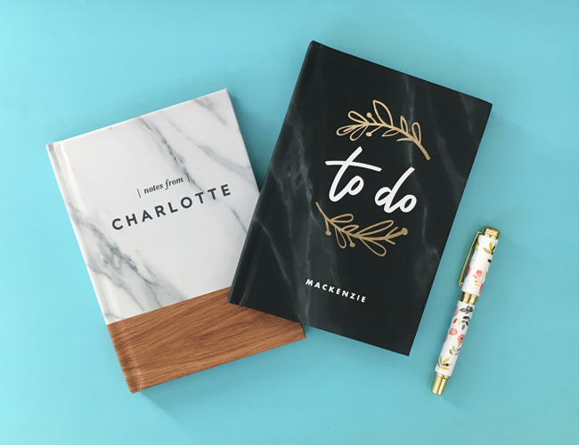 Get a Jump on New Year's Resolutions with Custom Notebooks and Journals
