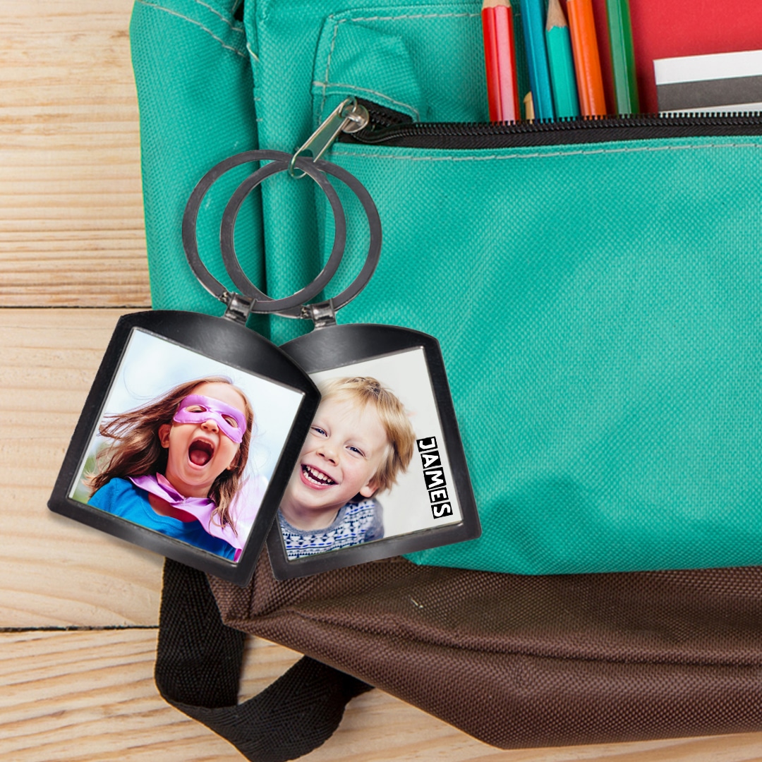 Personallize their school bags with a custom key chain - bag tag