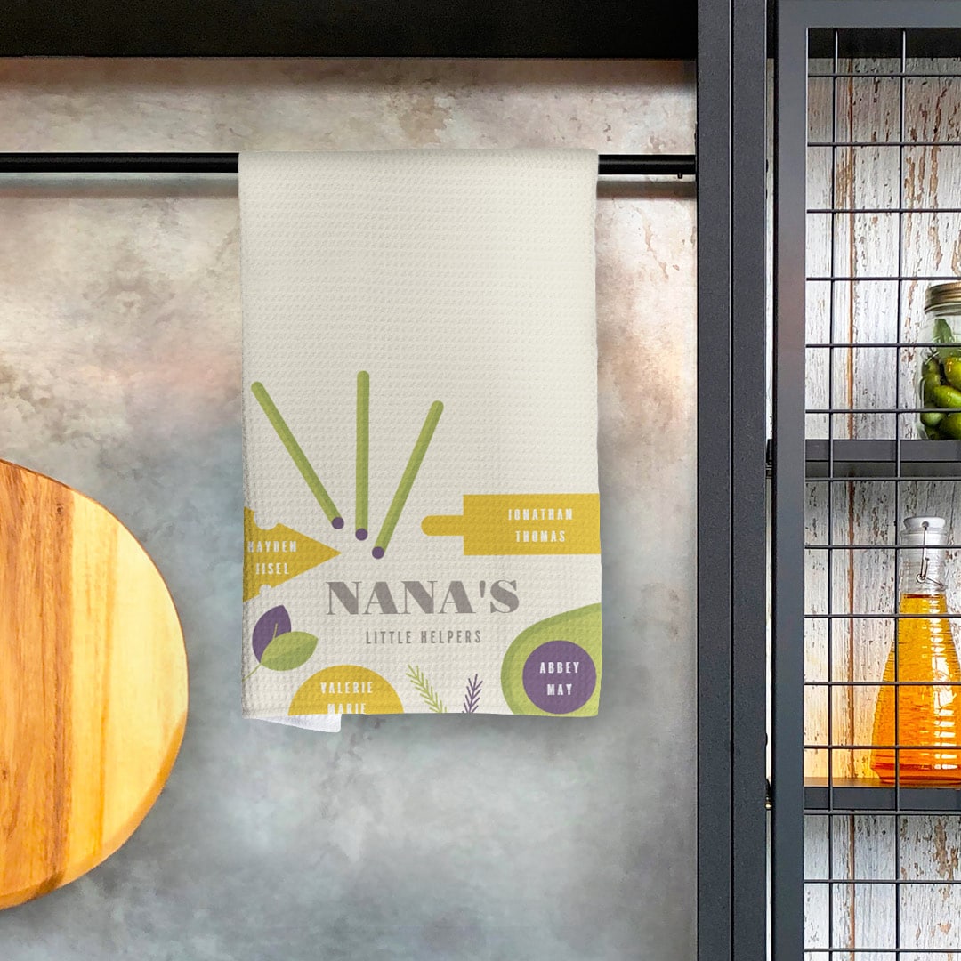 Customize your kitchen with personalized tea towels from Snapfish