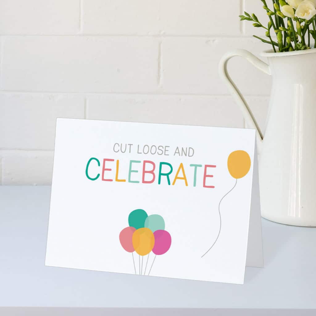 Celebrate birthday card design