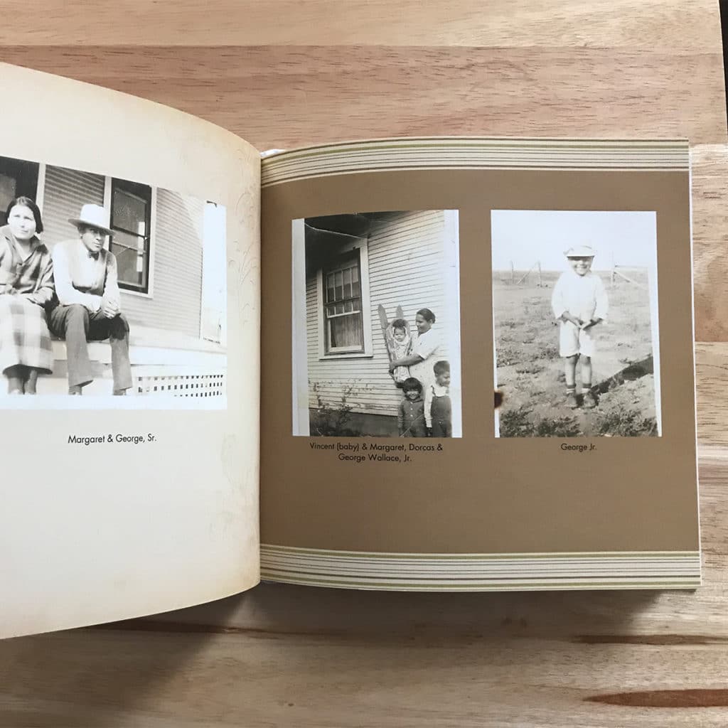 Photo book showing family history