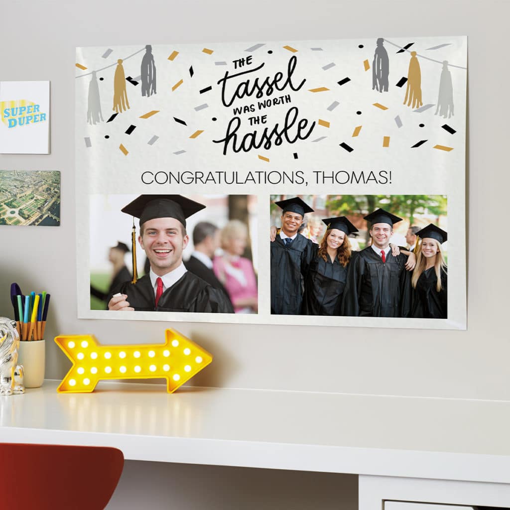 The tassel was worth the hassle graduation poster