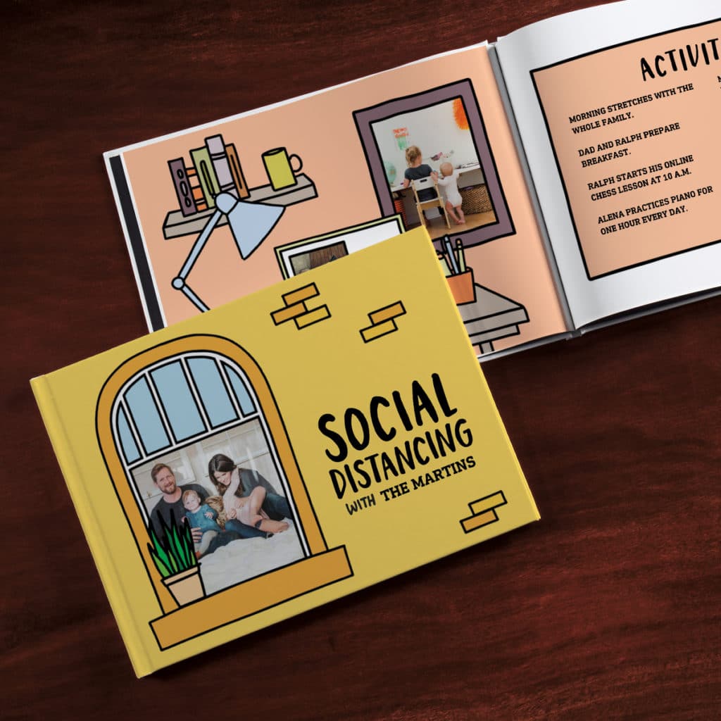 Exclusive Social Distancing Coloring Photo Book