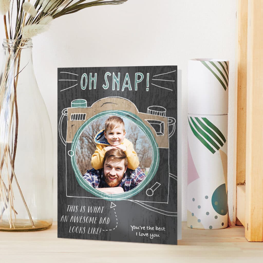 Awesome Dad photo card for Father's Day