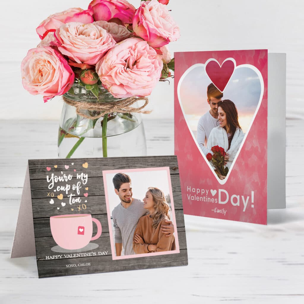 One-Of-A-Kind Valentines Day cards can be customized with Snapfish in minutes