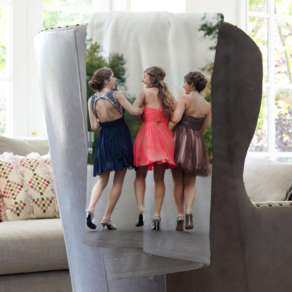 Personalized fleece blankets printed with photos
