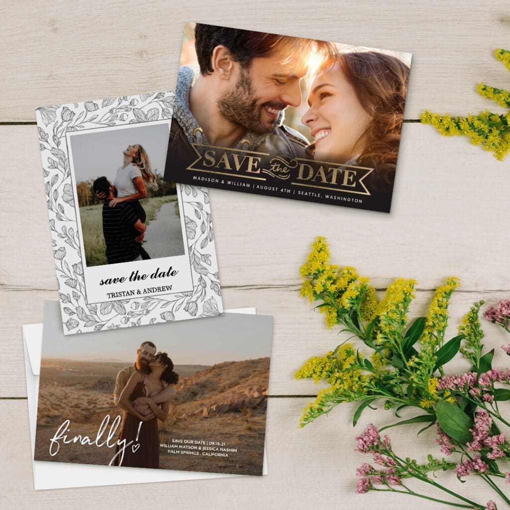 Save the Date Card Printing  Upload & Create Save the Date Cards – Photo  Book Press