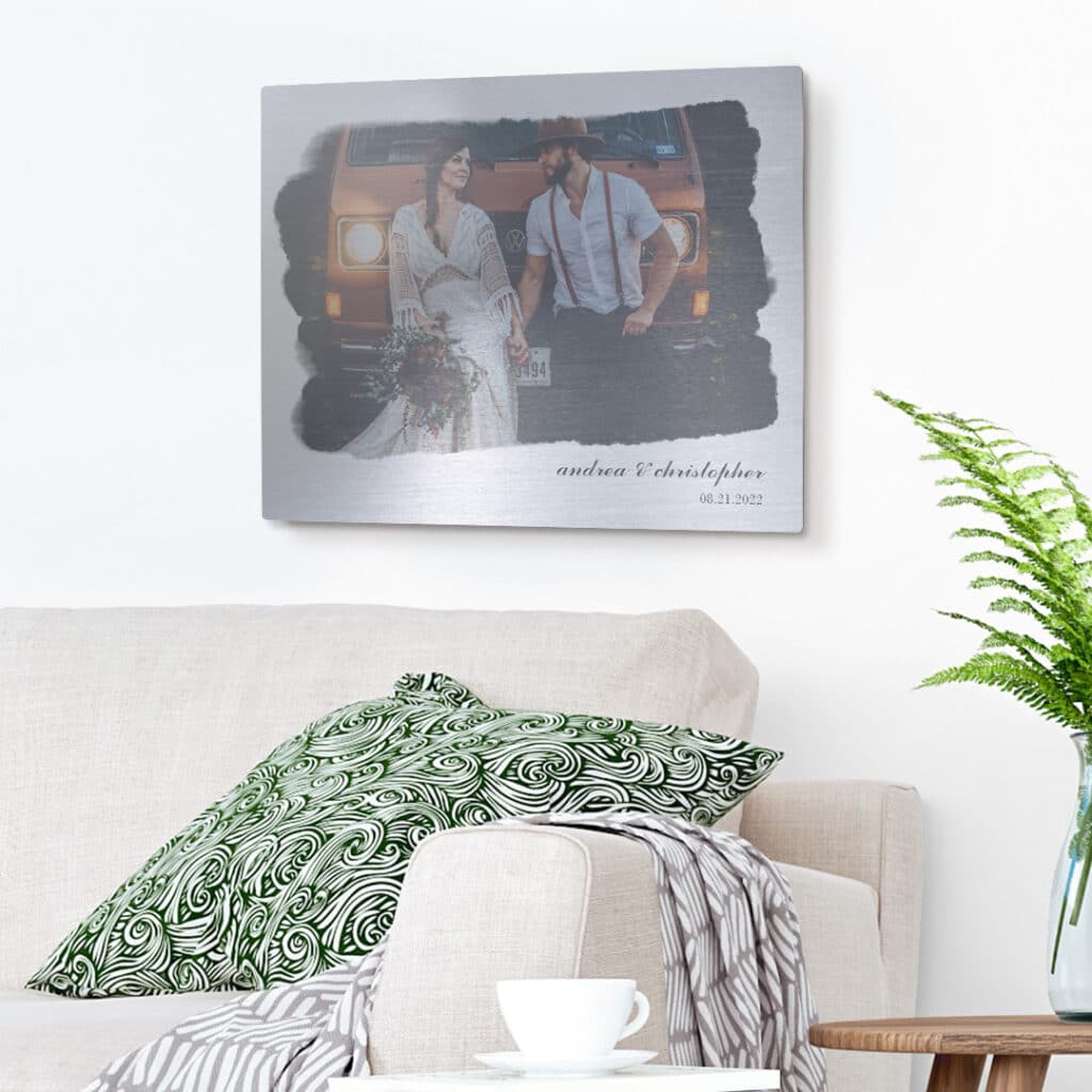 Create stand-out wall art with large format metal photo panels