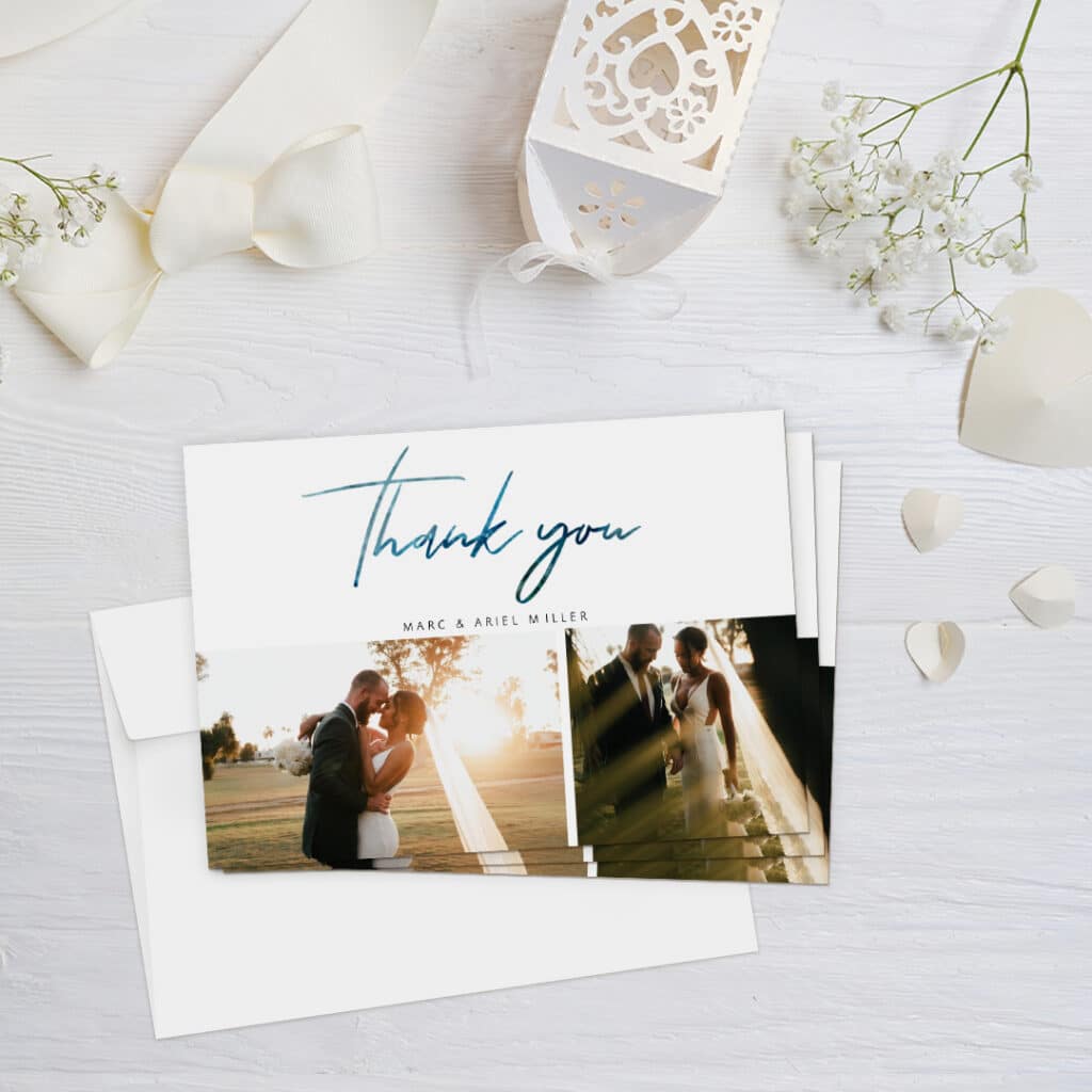 Say Thank You With Snapfish Photo Wedding Cards