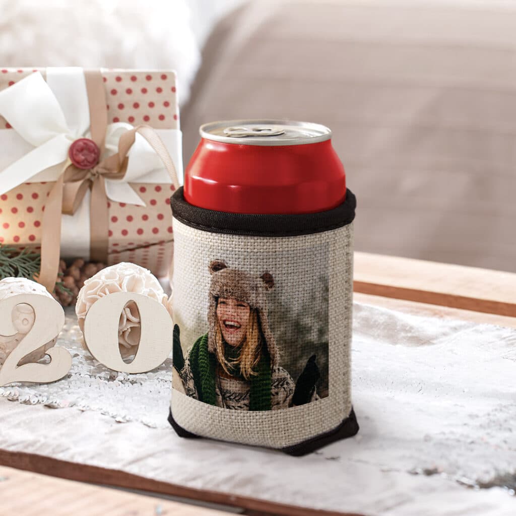Can Cooler customized with photos and text