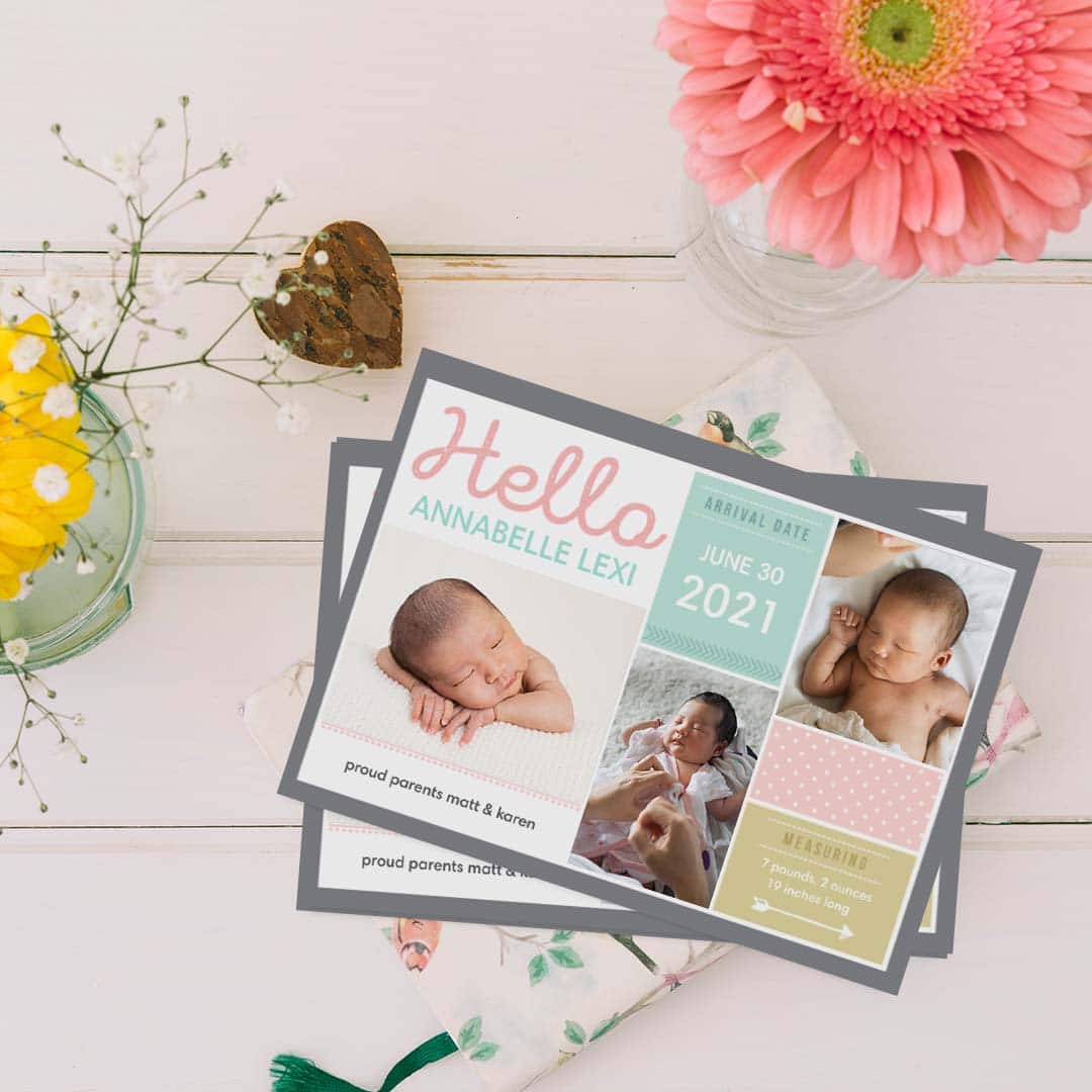 New Baby Announcement Wording Ideas Snapfish US