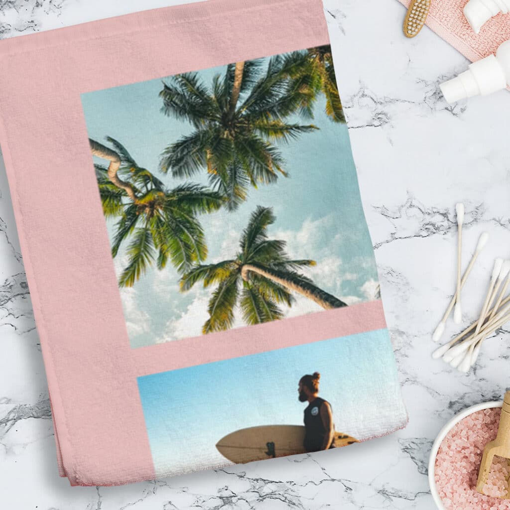 Create Fun Beach Towels With Pictures And Use As Custom Guest Towels