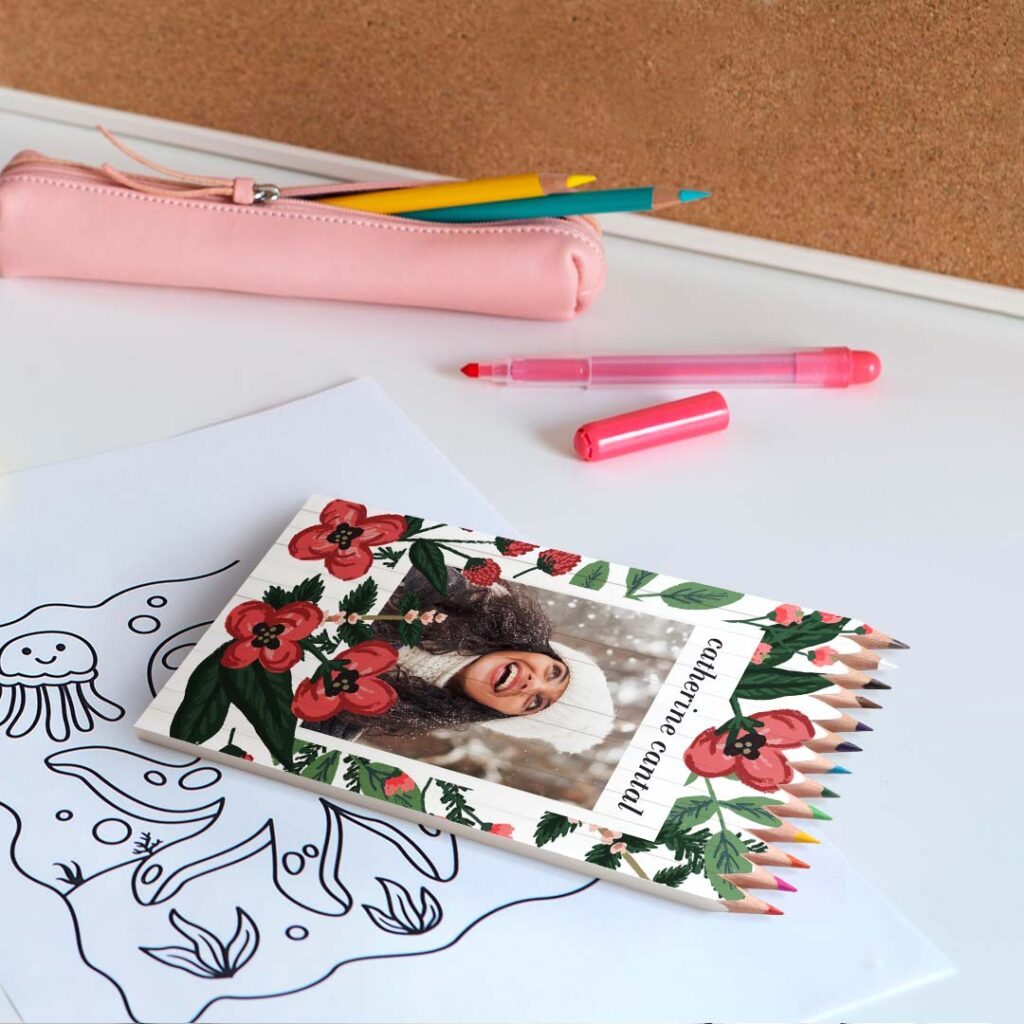 Brighten up your doodling with personalized coloring pencils - made with Snapfish