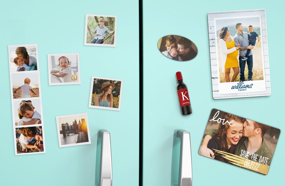 Personalized Fridge Large My Plus One Collage Save The Date Magnet