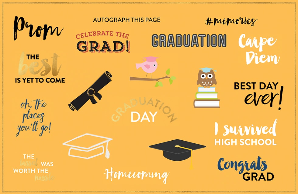 HOW TO USE EMBELLISHMENTS FOR A GREAT GRADUATION GIFT