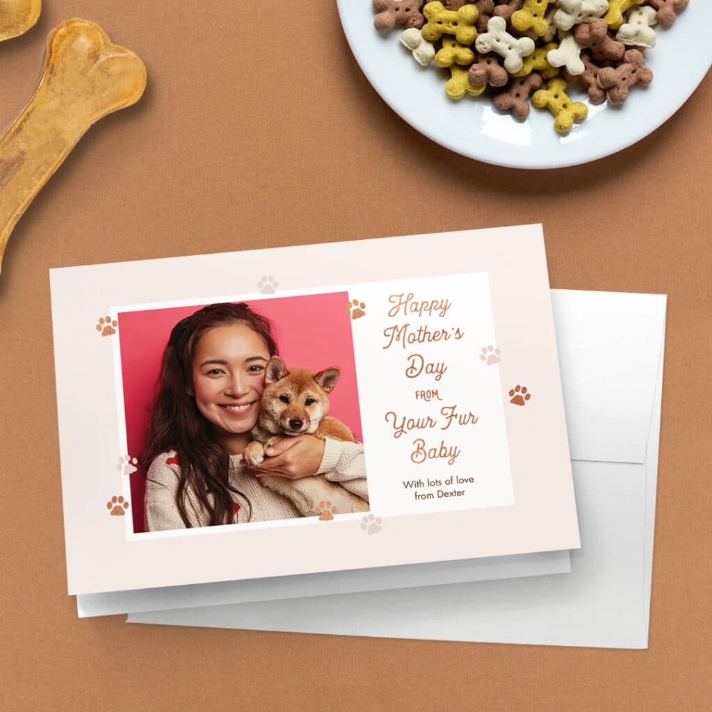 add photos to custom Mother's Day card designs and print with Snapfish