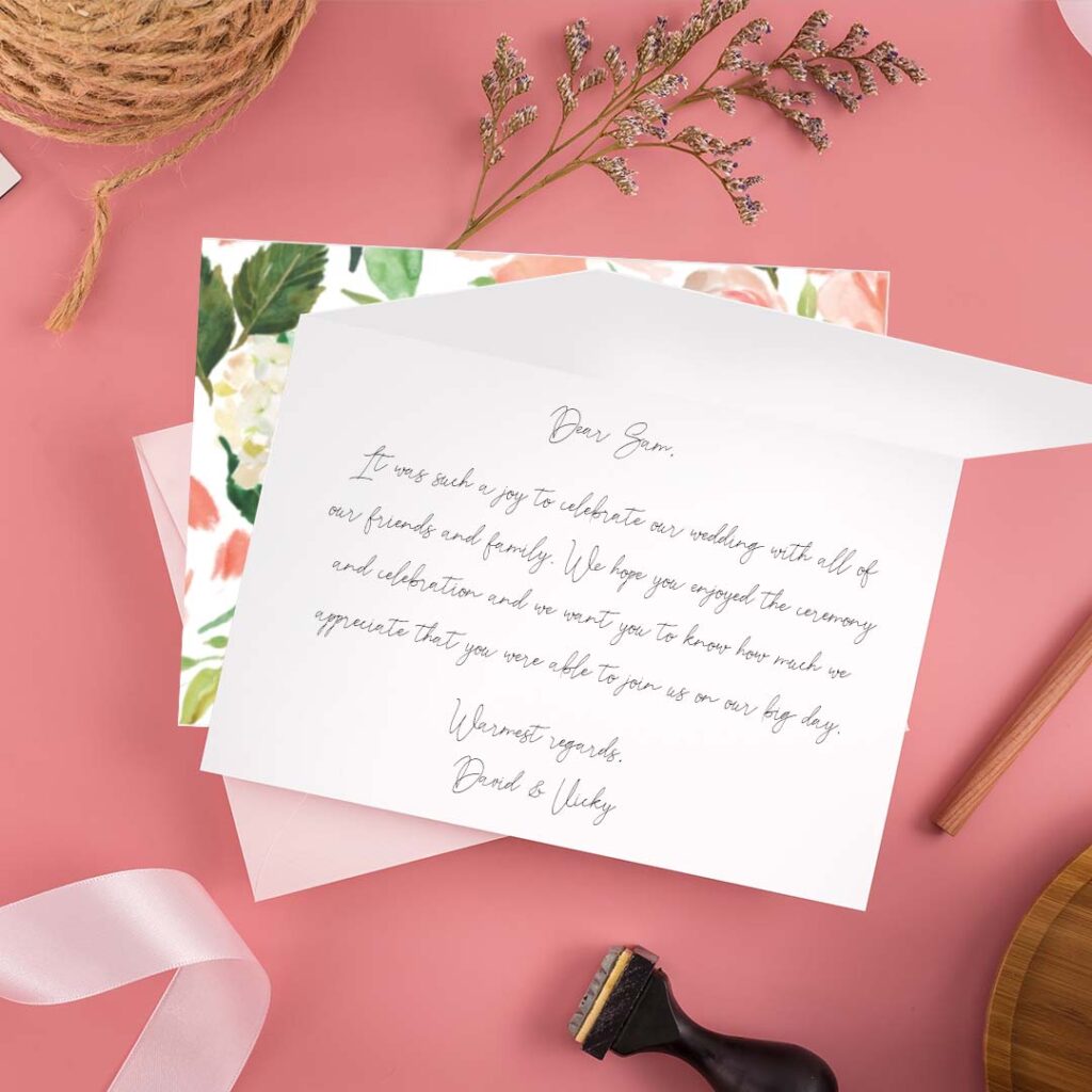 How To Write Wedding Thank You Messages + Best Wishes | Snapfish US