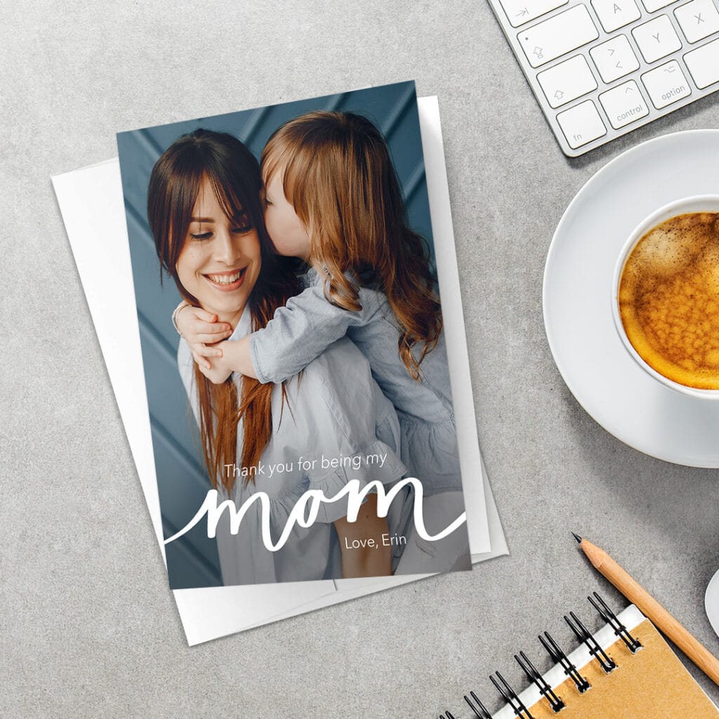 add photos to custom Mother's Day card designs and print with Snapfish