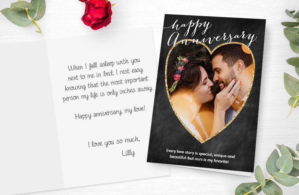What Message To Write In Custom Anniversary Cards | Snapfish US