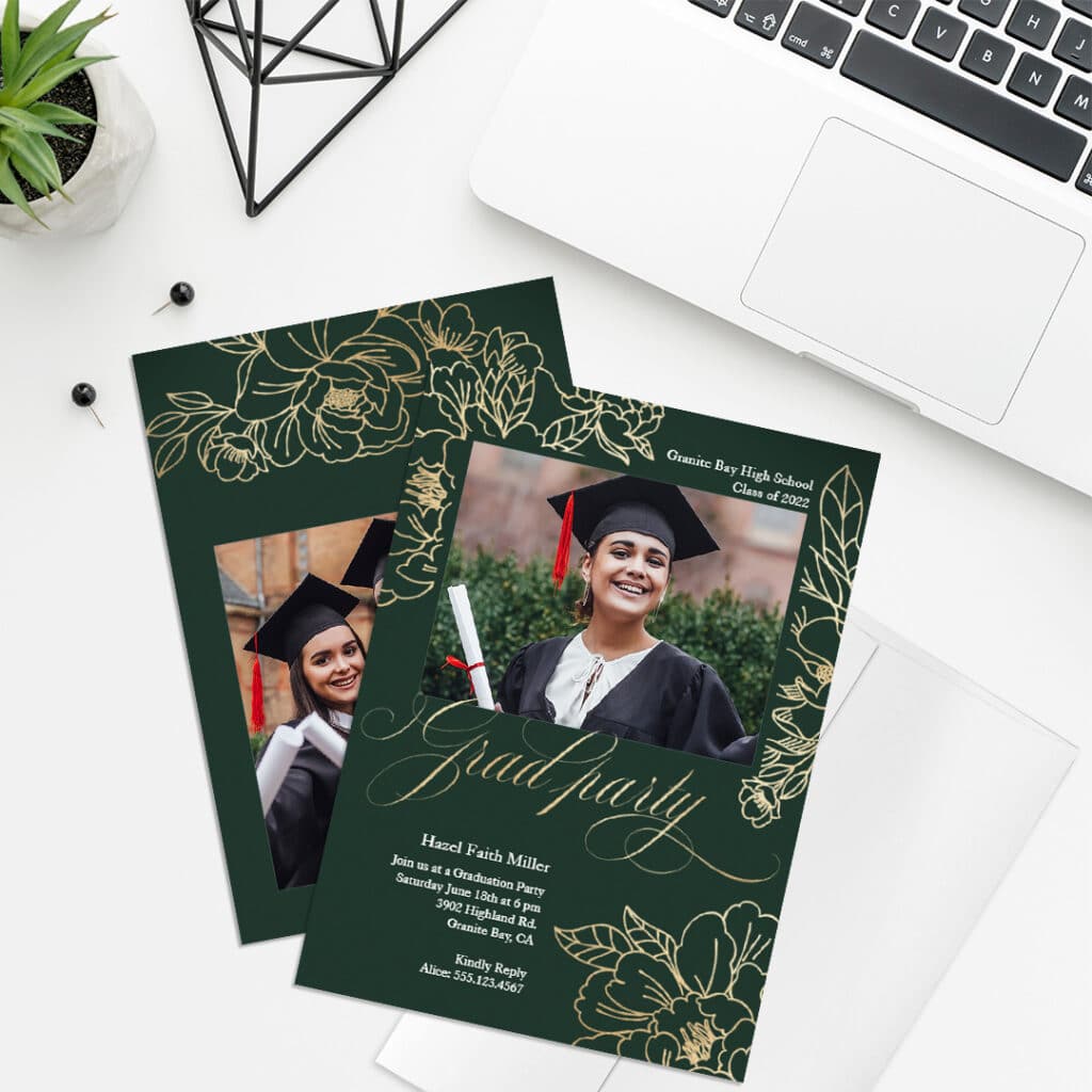 Celebrate Your Grad With Evergreen Grad Party Invite