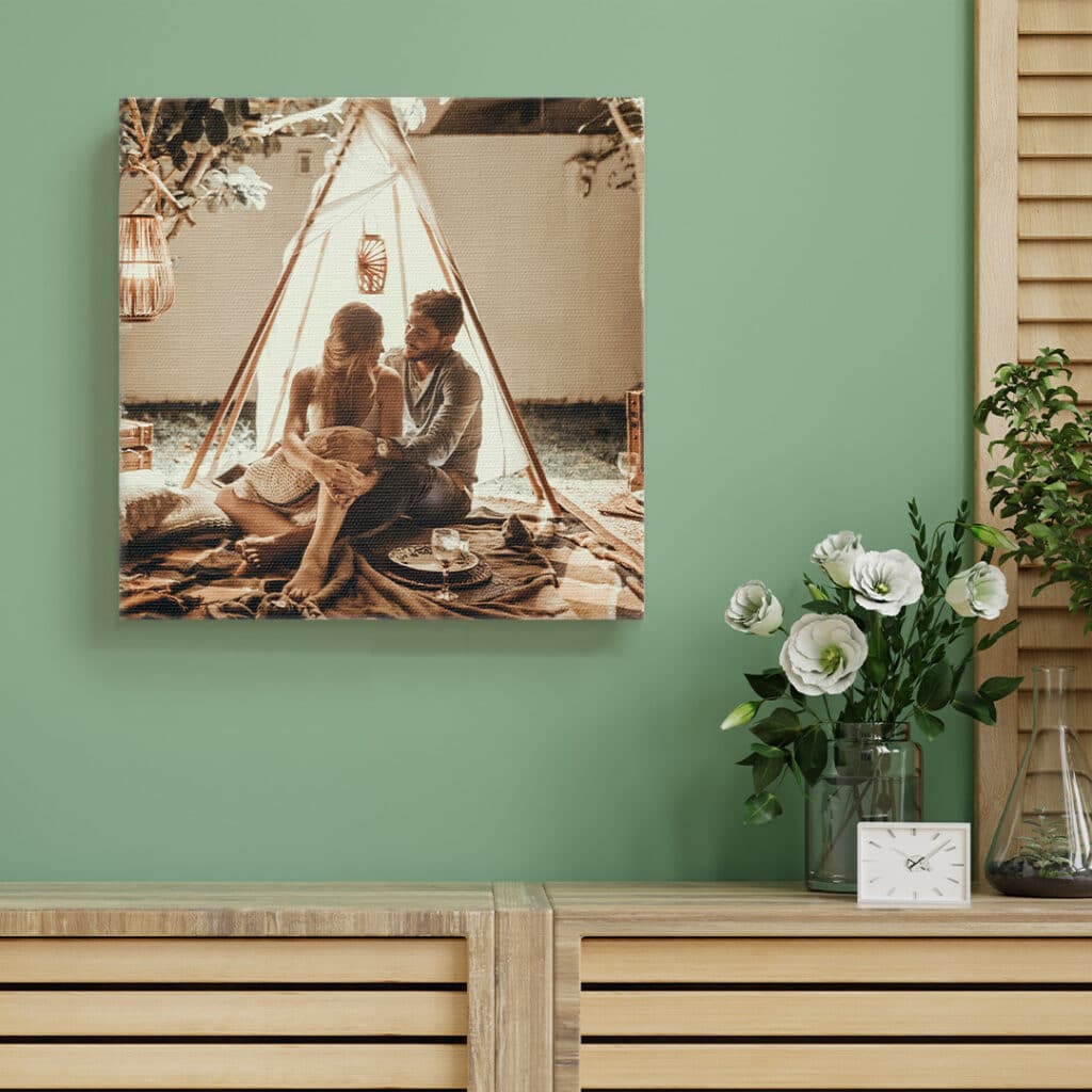 Premium Canvas, printed with your photos using Snapfish easy to use design tools