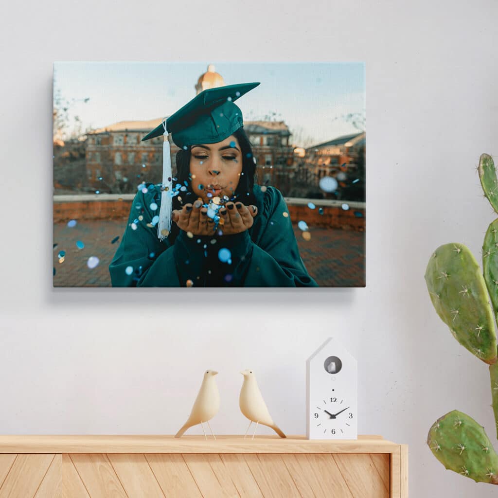 Create affordable custom graduation canvas prints in minutes with Snapfish