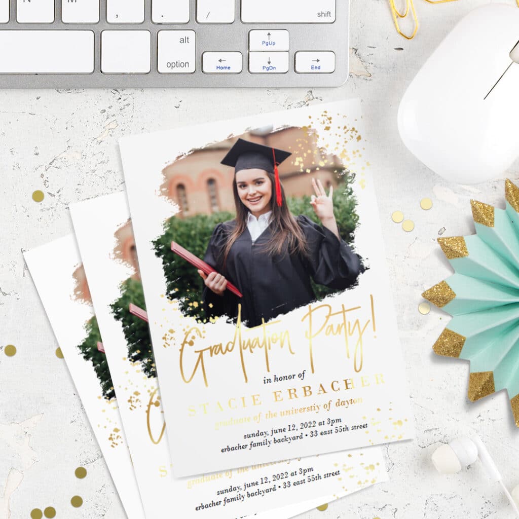 Create beautiful one-of-a-kind Graduate announcements printed thru Snapfish with favorite pictures and custom text.