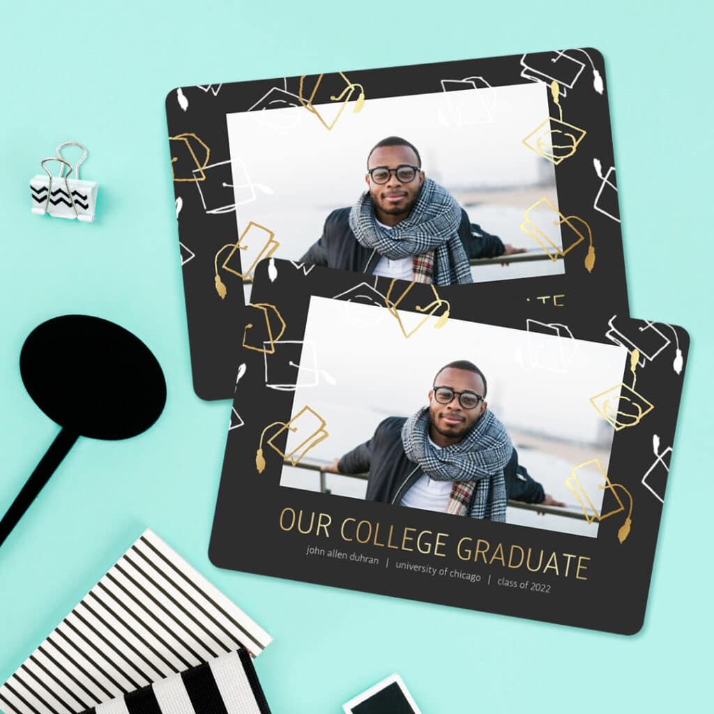 Create beautiful one-of-a-kind Graduate announcements printed thru Snapfish with favorite pictures and custom text.