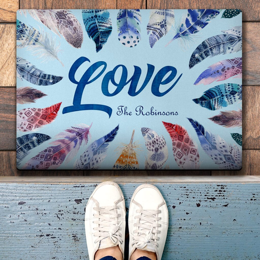 Create On-Trend Gifts With Snapfish like this Floor mat customised with Photos