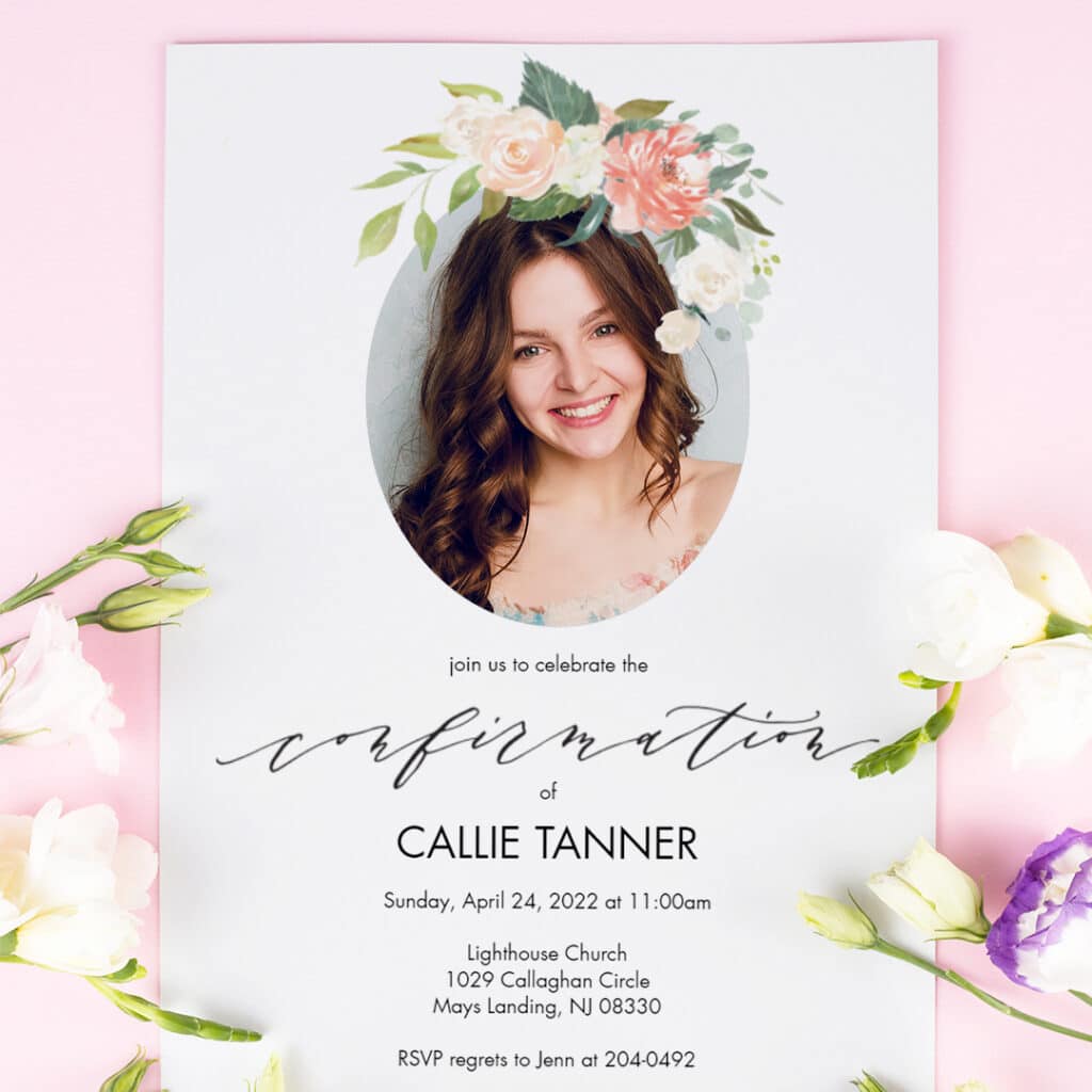 Custom Confirmation Card Designs