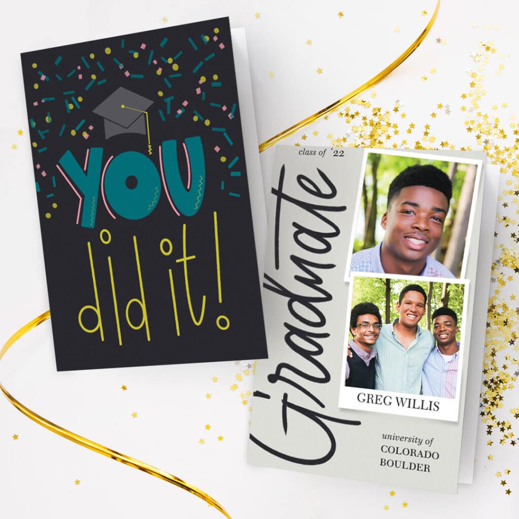 Create On-Trend Gifts With Snapfish like this Graduation Card customized with pictures
