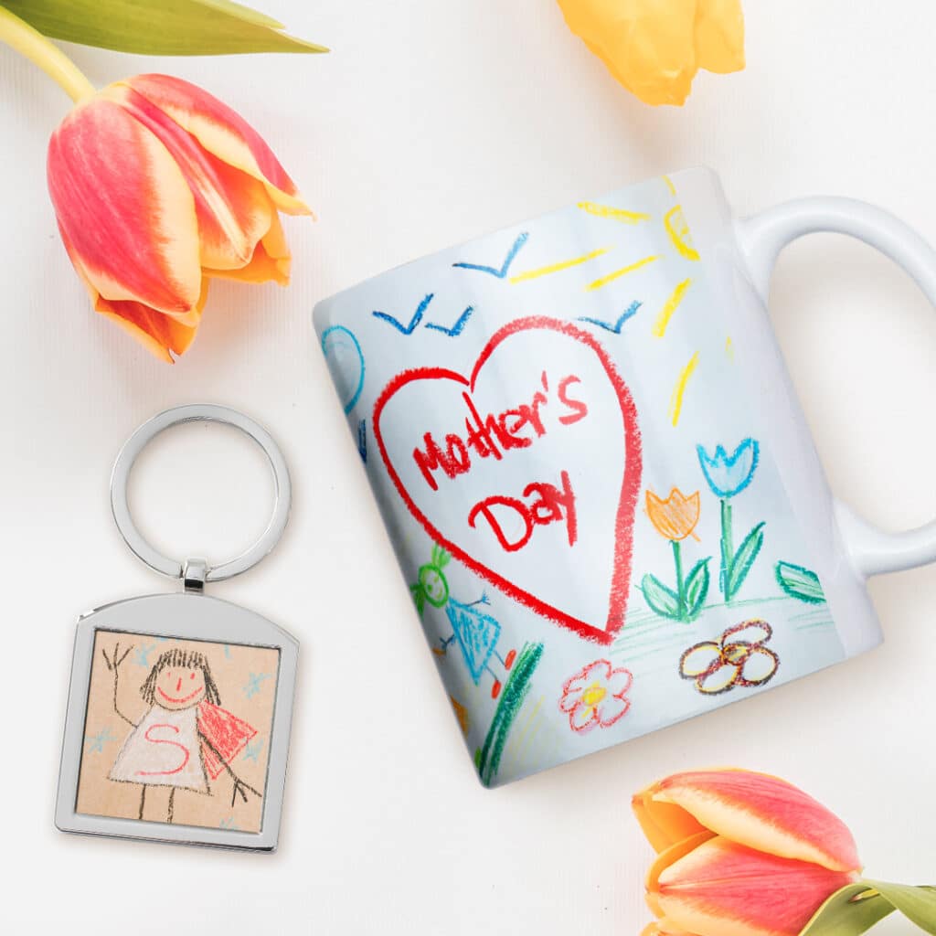 Create On-Trend Gifts With Snapfish like these Mother's Day products  customized with Photos