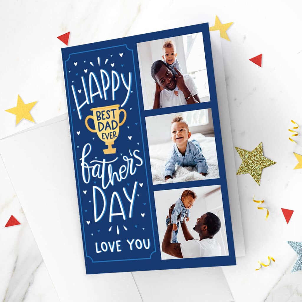 Create unique and cost effective Father's Day cards using photos in minutes with Snapfish