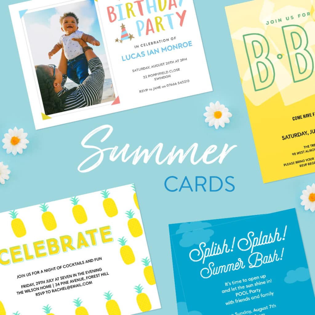 Stylish Summer Party Invitations