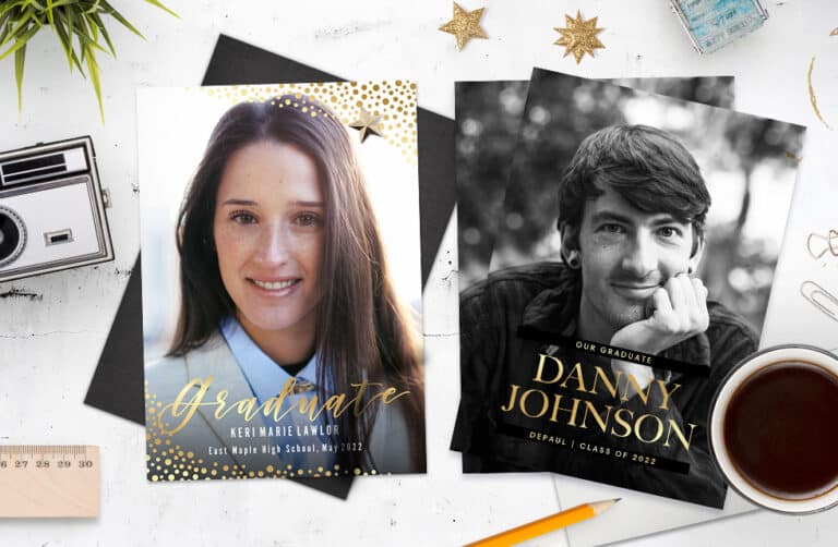 Custom Metallic Foil Graduation Announcements & Invitations Snapfish US