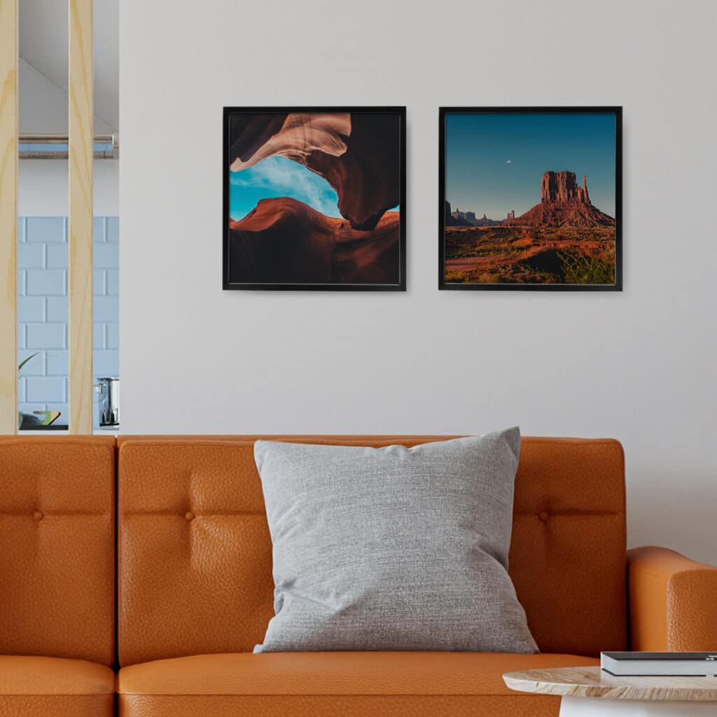 Framed 8x8 Photo Tile key features: