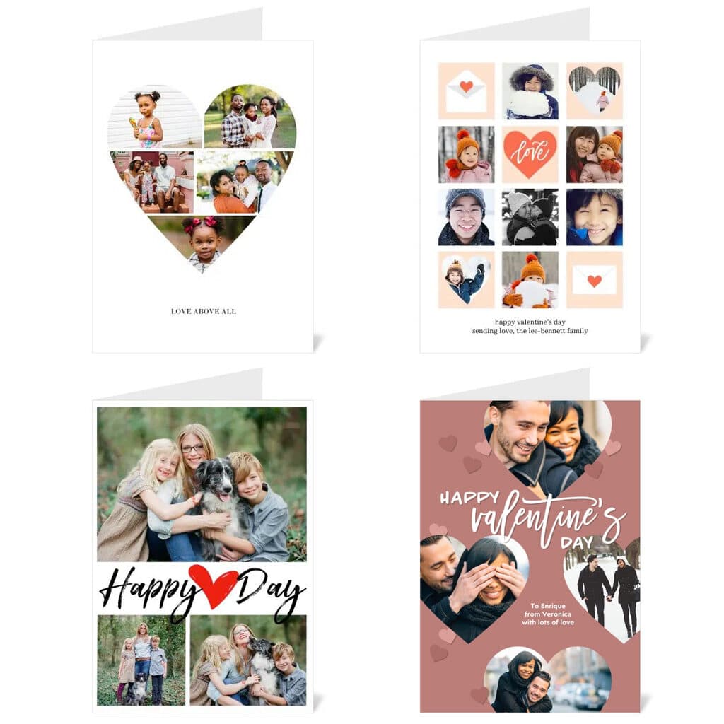"Love Heart Collage" | "Heart Grid Love" | "Happy {Heart} Day" | "Heart Confetti"