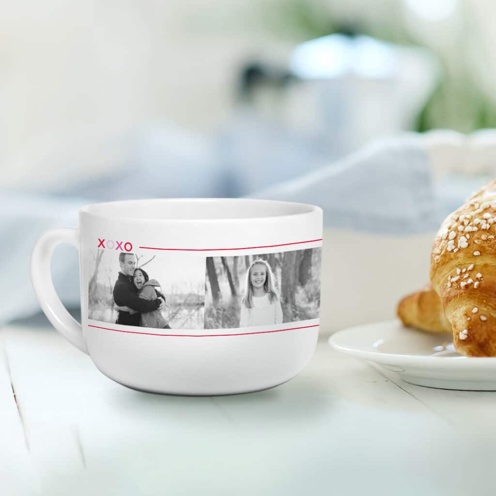 Short Latte Mug on a table